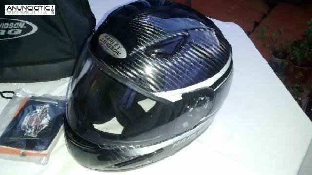 Casco harley davison fibra carbono