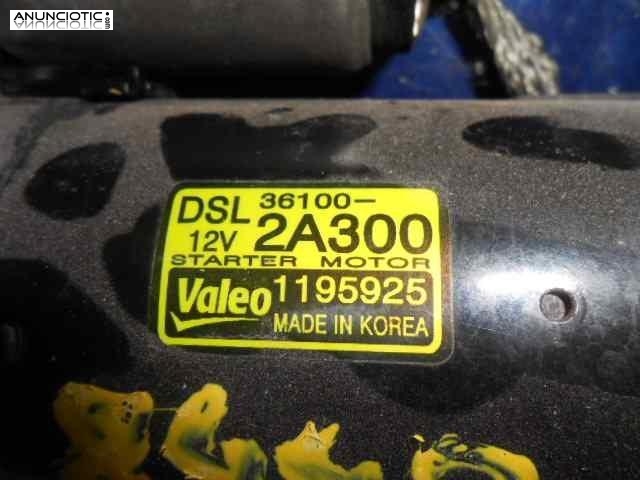 Motor arranque 3400185 1195925 hyundai