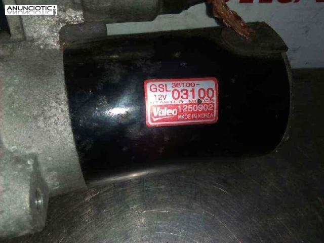 Motor de arranque 80182 de hyundai i10