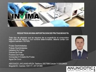 REGISTROS INVIMA ALIMENTOS NACIONALES EN BOGOTA