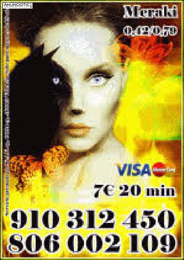 Videncia Pura  y Tarot telefónico visa 4 15 min. 9 30min. 910 312 450