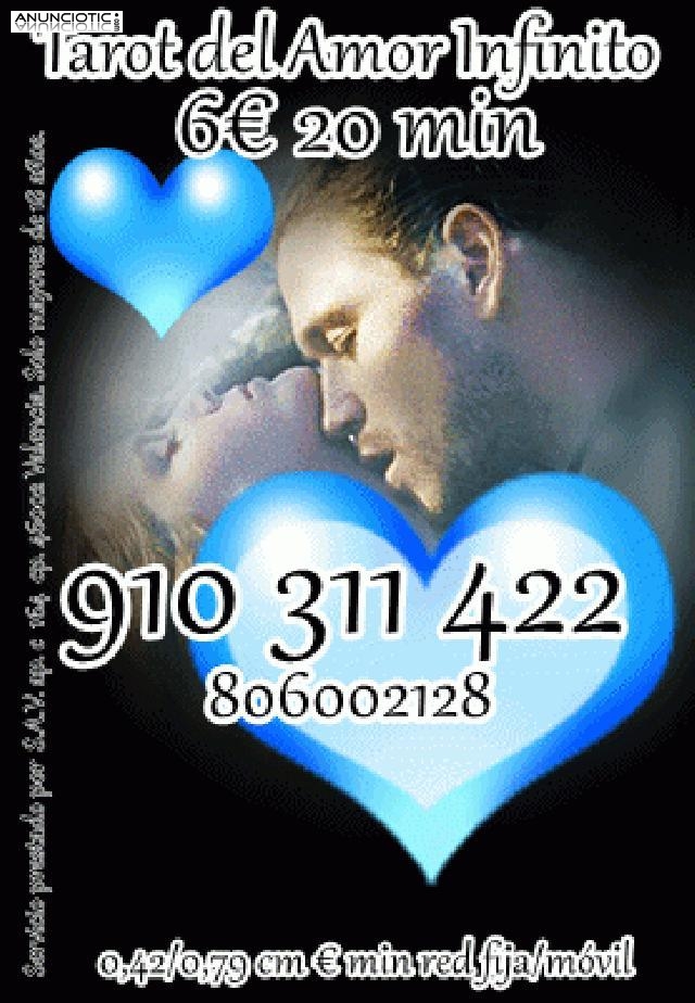 910311422 VISA desde 4 15 min/ 6 20min/9 30min TAROT DEL AMOR