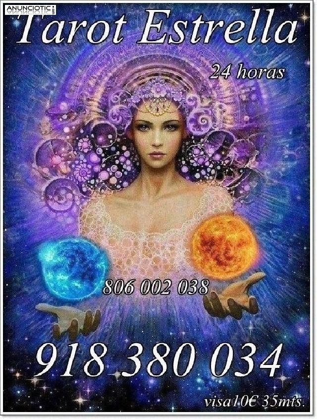 TAROT ESTRELLA OFERTAS VISA 5 e15 mts. ,  10  35 mts.  918380034