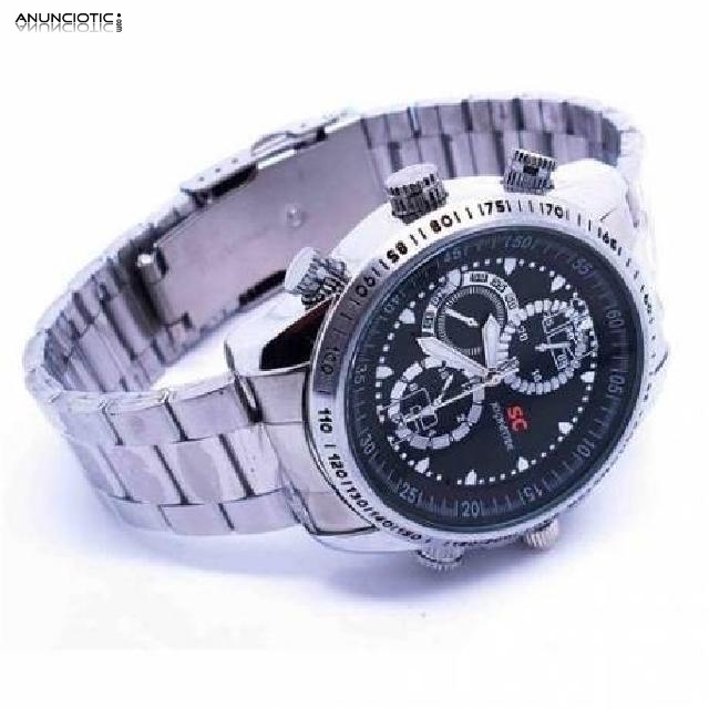 Reloj metalico camara hd 8 gb