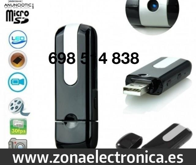 Pen drive con camara hd espia 