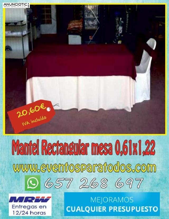 Venta de mantel rectangular para mesa de 2m