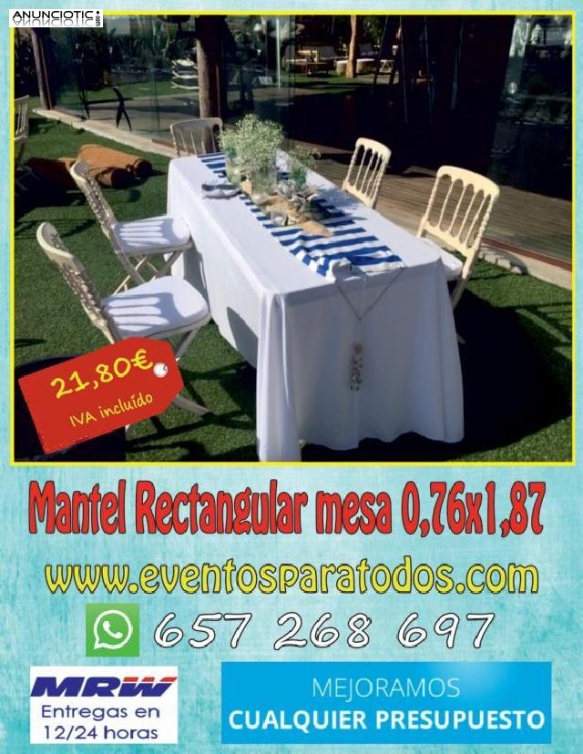 Venta de mantel rectangular para mesa de 2m