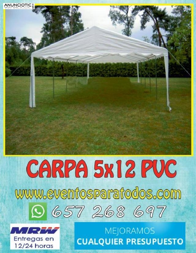 Vendo carpas económicas 5x10