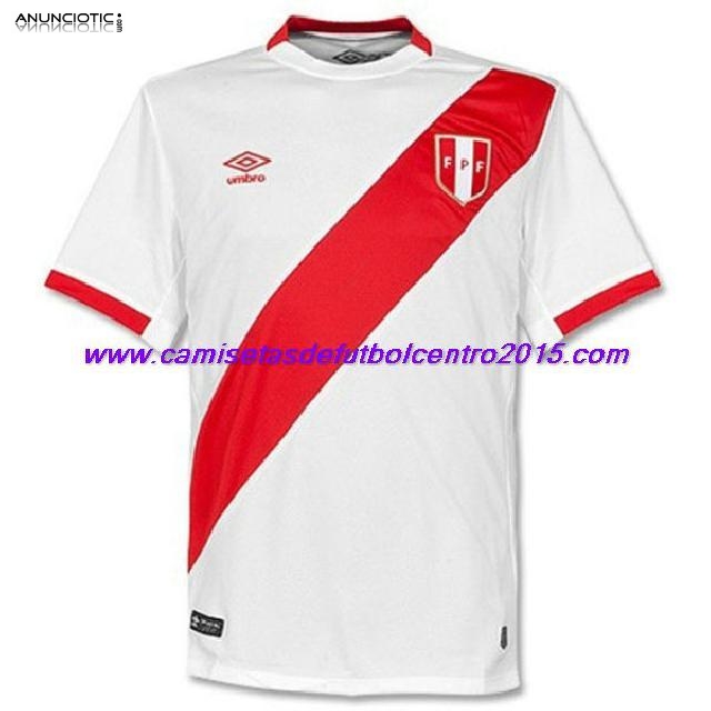 Nuevo Camisetas Peru 2015 Primera baratas