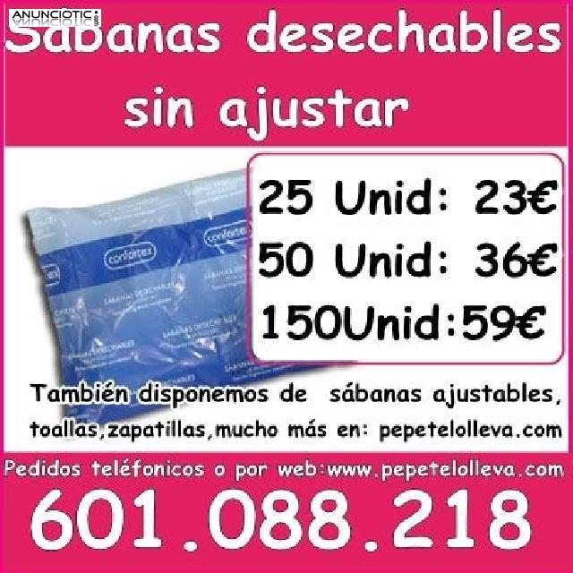 150 sábanas desechables 59,29  o otras cantidades