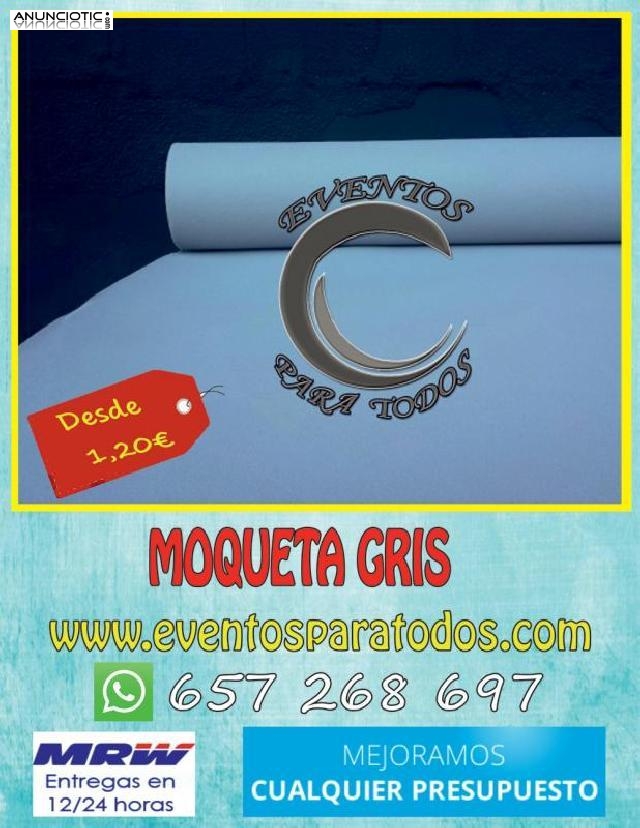 Moqueta gris eventos