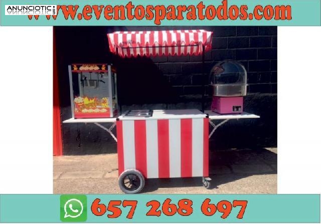 Carrito crepes para venta ambulante