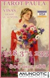 Oferta tarot Paula Barato Visa desde 5 10 mtos 918 371 235 las 24 horas a su disposición 