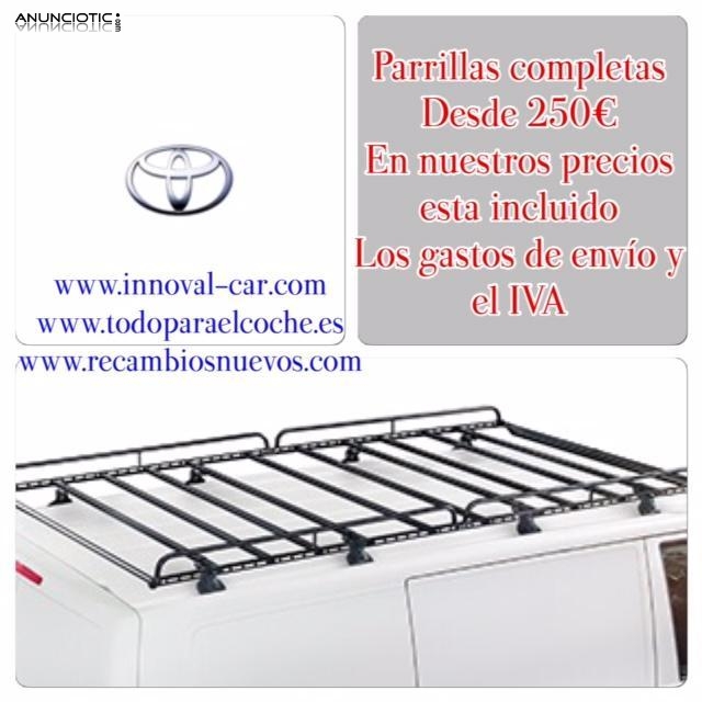 Baca , barras, portaequipajes industrial toyota