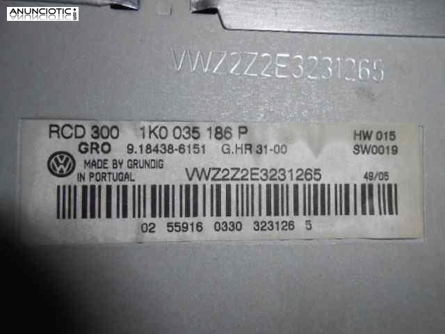 Sistema audio / radio cd 3383522 rcd300