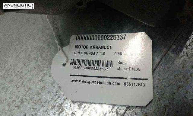 Motor arranque de opel corsa e16se