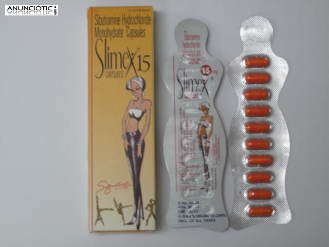 Slimex 15 mg (cloridrato de sibutramina) 30 Cápsulas