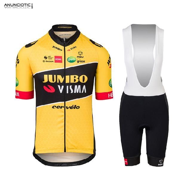 Maillot de cyclisme pas cher Jumbo Visma