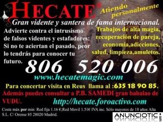 HECATE VIDENTE DE FAMA INTERNACIONAL