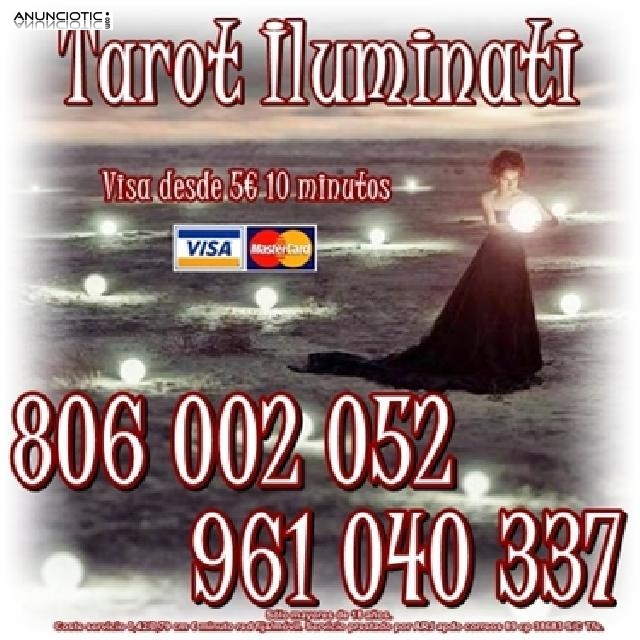 Tarot y Videncia por visa 5 10 min. Tarot 806 sólo 0,42 cm min. 