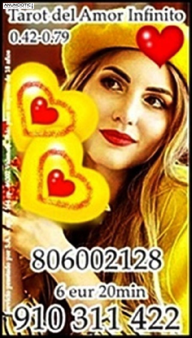 TAROT DEL AMOR INFINITO 910 311 422 visa 4 15 min/ 6 20min