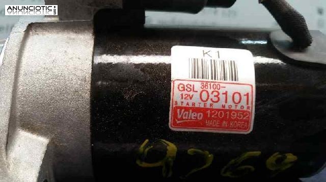 Motor arranque 3433233 1201952 kia rio