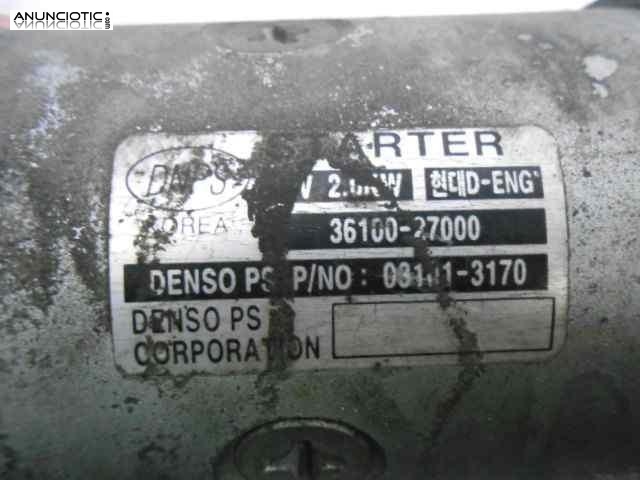 Motor arranque 2911881 031013170 hyundai