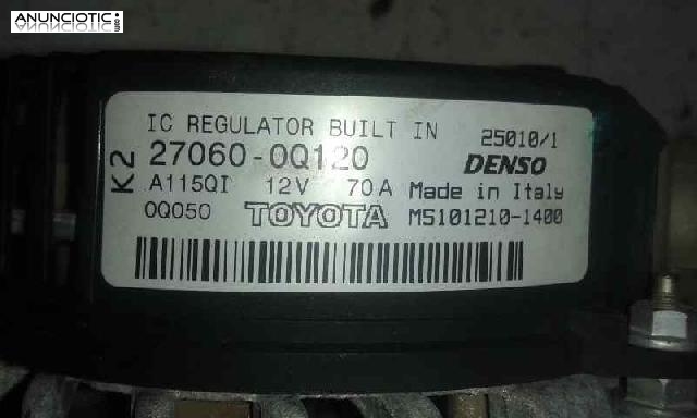 Alternador 3427373 ms1012101400 toyota