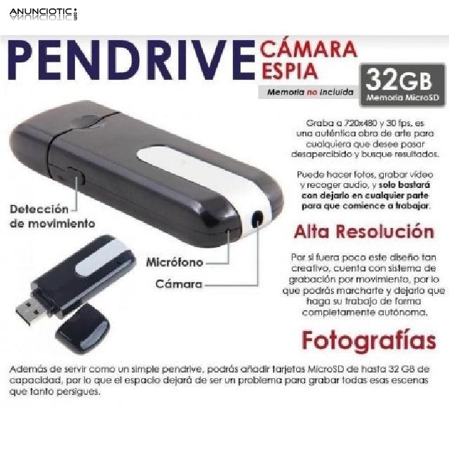 Pen drive camara hd espia