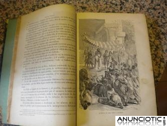 ENCICLOPEDIA HISTORIA POPULAR DEL MUNDO. CH. KRAVËR. AÑO 1877. COMPLETA 5 TOMOS.