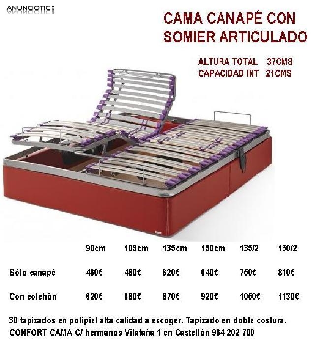 Somieres y camas articuladas express