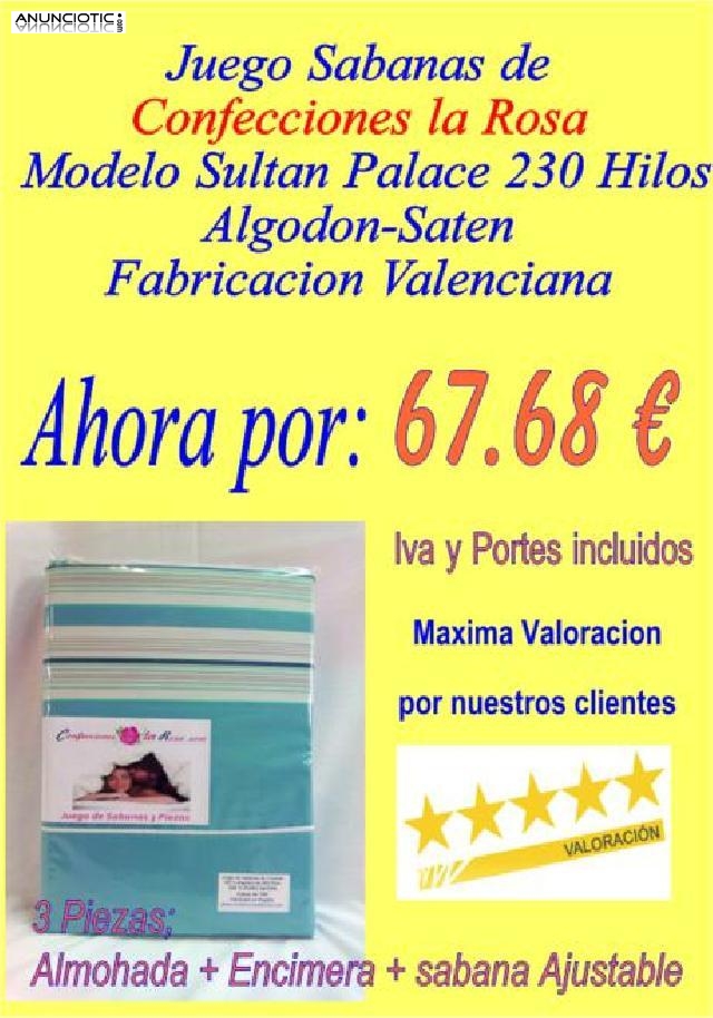 Confecciones la rosa sabanas modelo sultan palace naranja