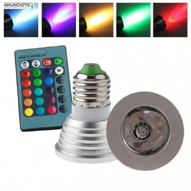 Lampara led rgb 3w