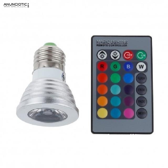 Lampara led rgb 3w