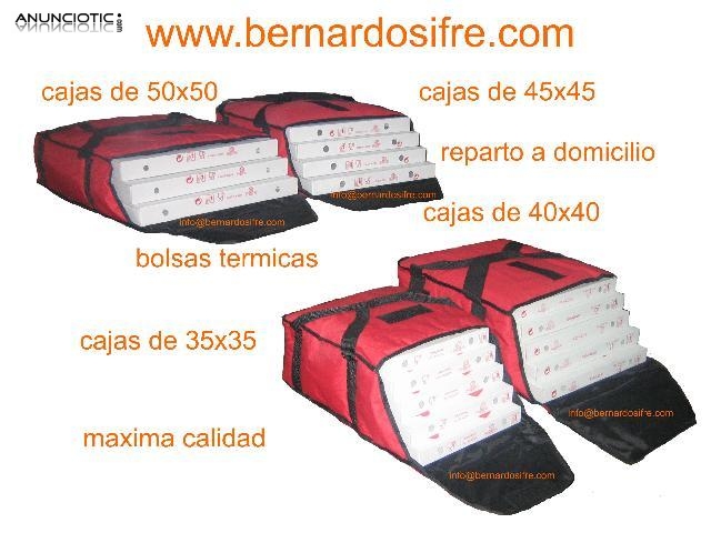 BOLSA PIZZA.BOLSA TERMICA PARA EL TRANSPORTE DE CAJAS DE PIZZA