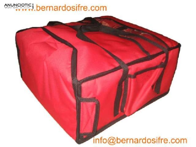 BOLSA CAJON PIZZA. BOLSA TERMICA CON CHASIS PARA REPARTO DE PIZZAS