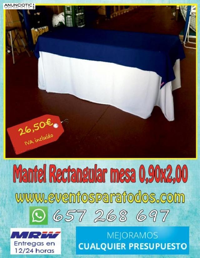 Venta de mantel hasta el suelo y nuevo