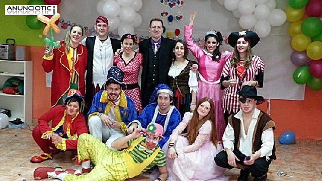 Magos y payasos para celebraciones infantiles en Valencia.