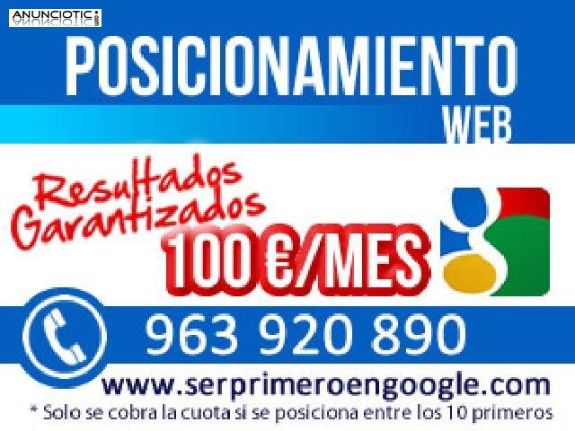 Serprimeroengoogle posicionamiento web