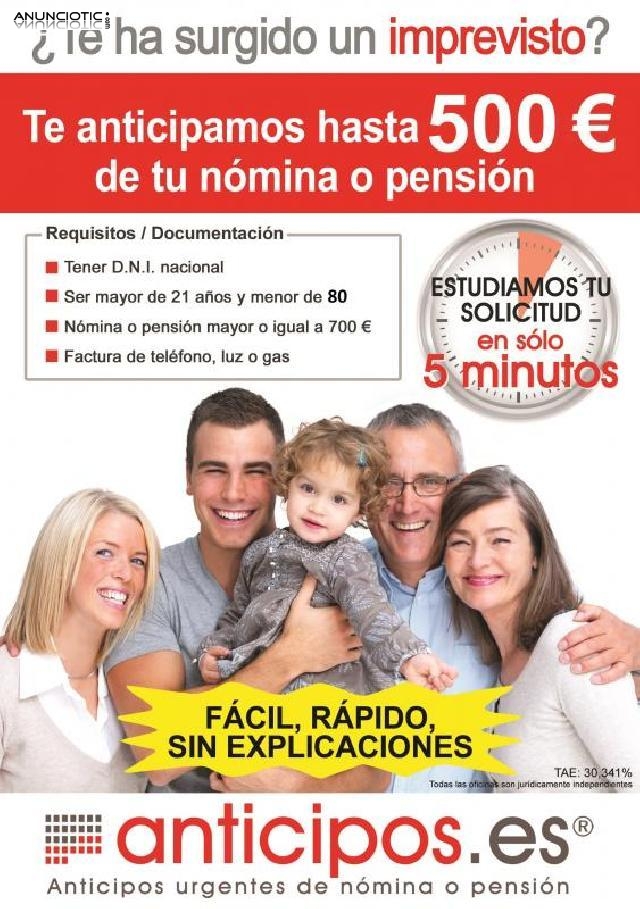 Prestamo personal con nómina/pension