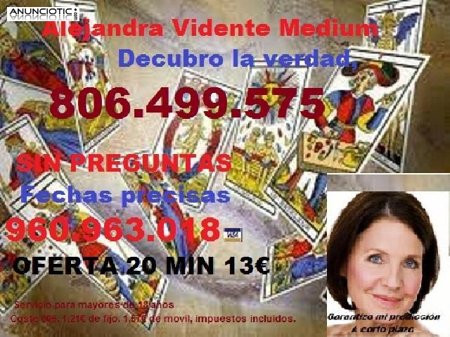 Alejandra Vidente avalada por sus aciertos. Tarot promoción 