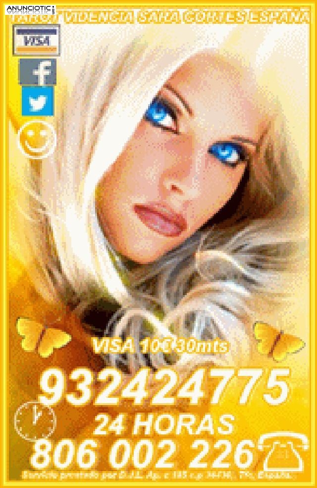 Tarot Visa  Sara Cortes 932 424 775  desde 5 15 min, 8 20mts 10