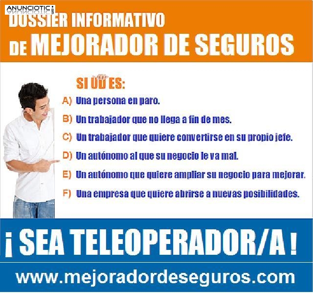 Buscamos 6 operadoras para mejorador de seguros.