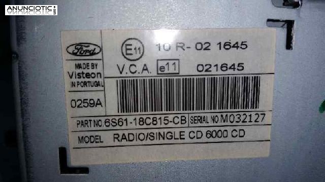 Sistema audio / radio cd 3543743 ford