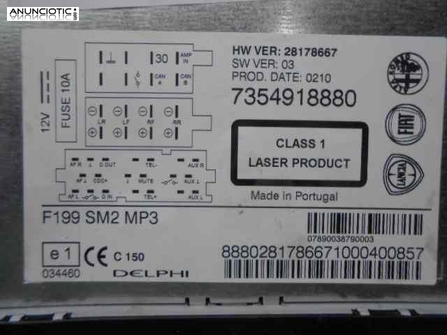 Sistema audio / radio cd 3319001