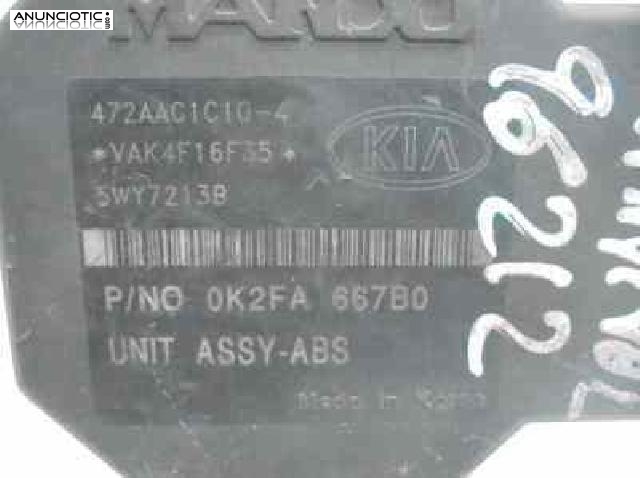 Abs 342107 kia carnival ii 2.9 cdri ex