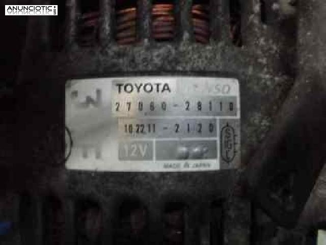 Alternador 116623 toyota rav 4 (a2) 2.0