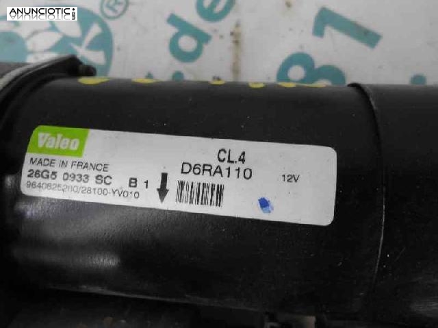 Motor arranque 3091130 d6ra110 peugeot