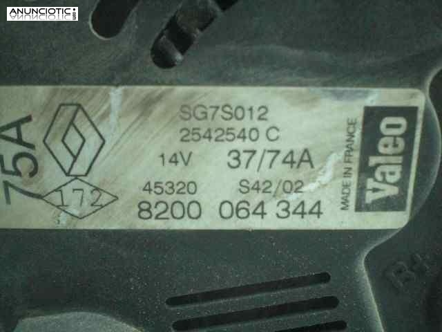 Alternador 2276594 renault kangoo