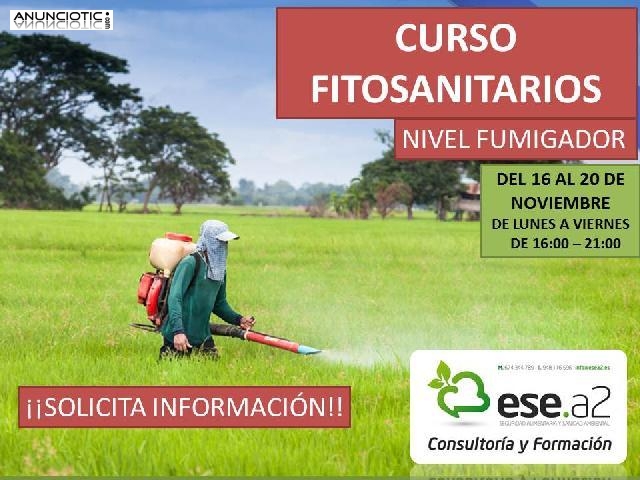 CURSO FITOSANITARIOS NIVEL FUMIGADOR